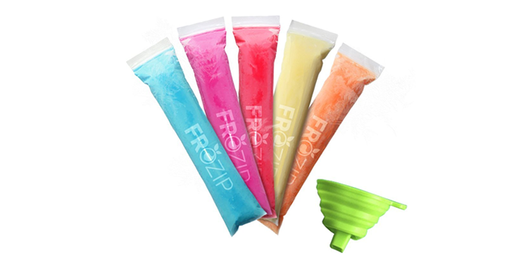 125 Disposable Ice Popsicle Bags 8×2” – BPA Free With Zip Seals