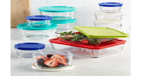 pyrex 22 piece food storage