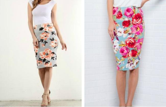 Floral Pencil Skirts - Only $7.99! - Freebies2Deals
