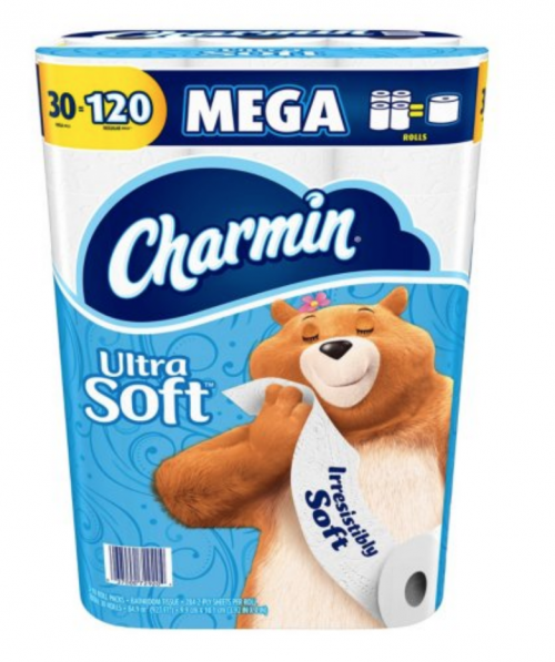 Charmin Ultra Soft Toilet Paper Mega Rolls 30Count Just 18.98 At Sam
