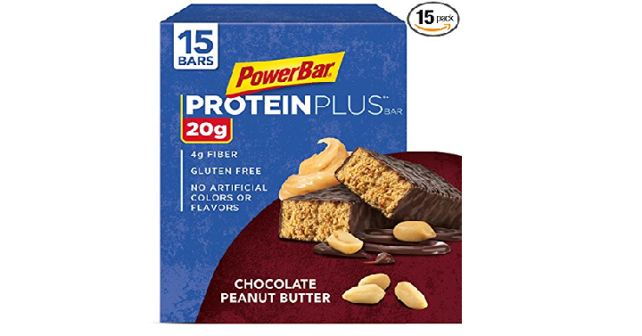 Powerbar Protein Plus Bar Chocolate Peanut Butter 15 Count Only 12
