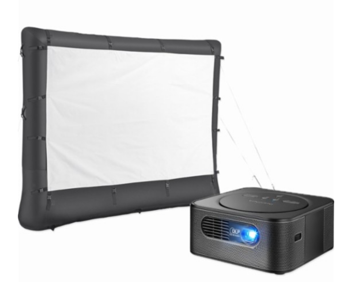 Insignia Premium Audio Projector & 96″ Inflatable Outdoor Projector
