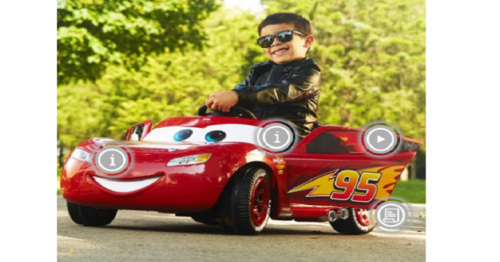 lightning mcqueen car battery powered