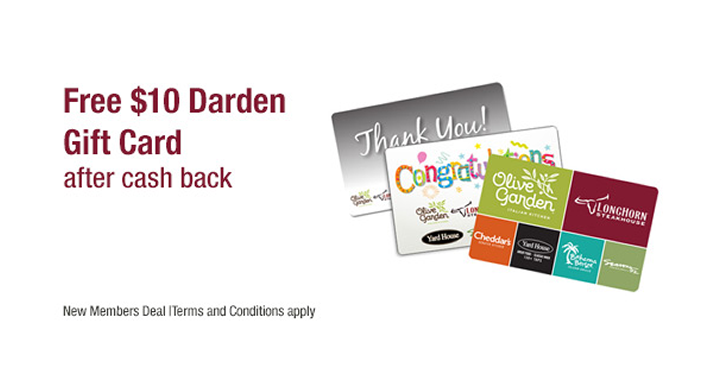Last Day Awesome Freebie Get A Free 10 Darden Gift Card From