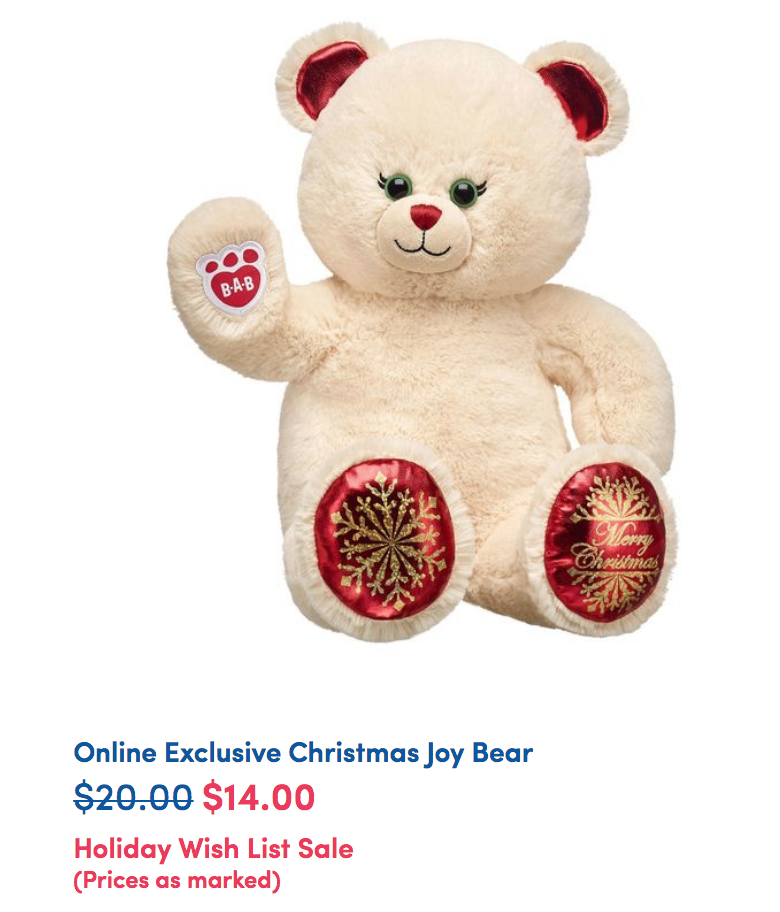 BuildABear Holiday Wish List Event! Save Up To 50 Off! Common Sense With Money