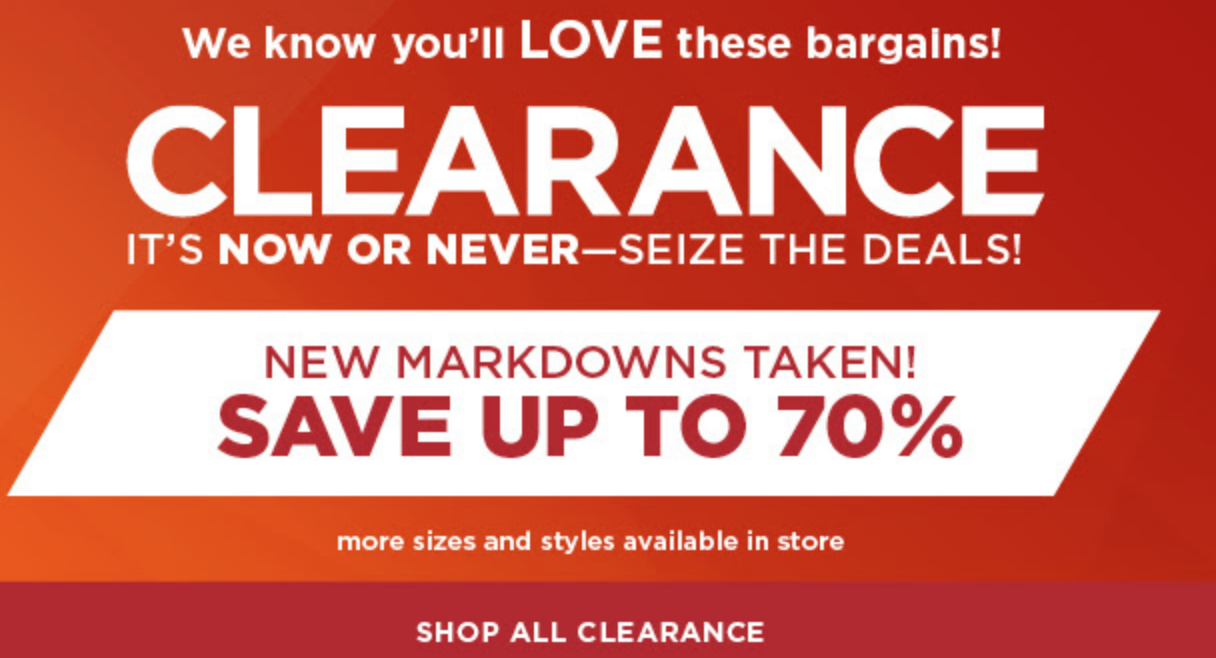 Kohl's Clearance! Save Up To 70 In All Departments! Plus, Redeem Kohl
