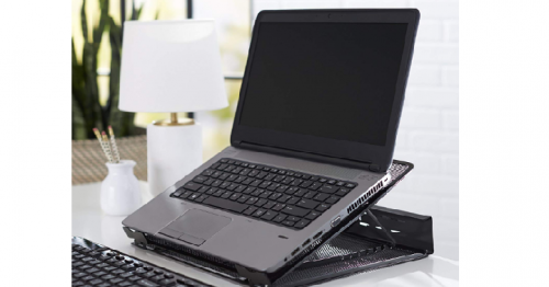 AmazonBasics Ventilated Adjustable Laptop Stand Only $9.98 Shipped ...