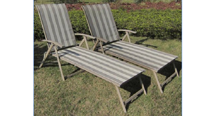 Mainstays Fair Park Sling Folding Chaise Lounge Chairs Set Of 2