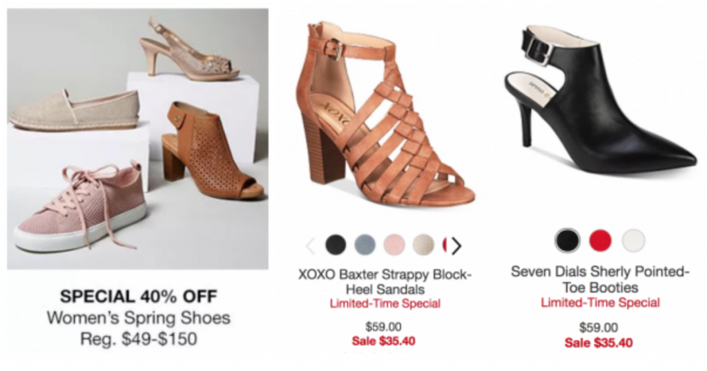 40% Off Women's Spring Shoe Styles At 