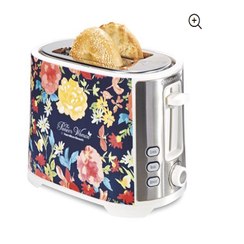 The Pioneer Woman Fiona Floral Extra-Wide Slot 2-Slice Toaster