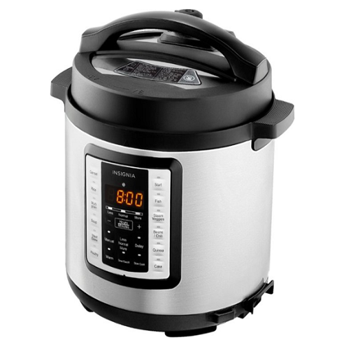 Insignia™ – 6-Quart Multi-Function Pressure Cooker – Stainless Steel ...