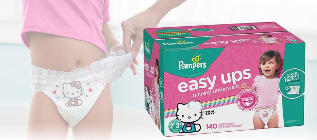 Pampers Easy Ups Training Pants Size 4 (2T-3T) 140-Count As Low As