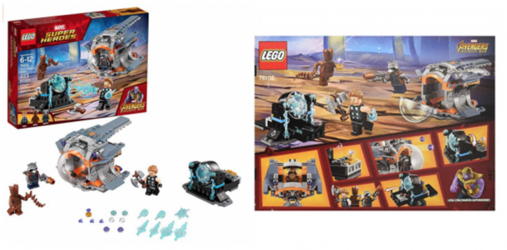 LEGO Marvel Super Heroes Avengers: Infinity War Thor's Weapon Quest 76102  Building Kit (223 Pieces)