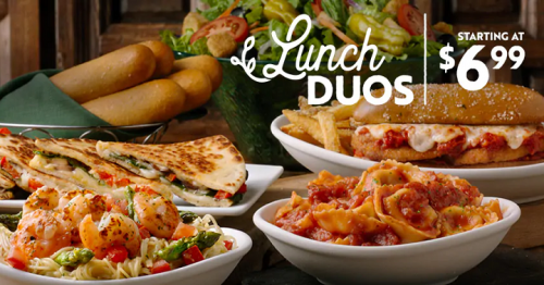 Olive Garden: Unlimited Soup, Salad, & Breadsticks Lunch Combo Just $6.