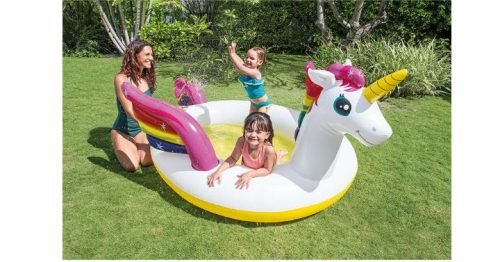 intex mystic unicorn inflatable spray pool