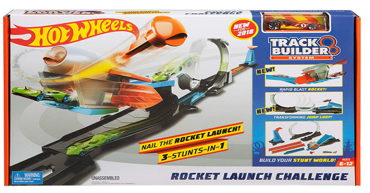Hot Wheels Track Builder Rocket Launch Challenge Playset Only 1299 Reg 2699 Pinching