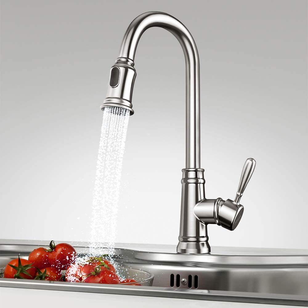 Single Handle Pull Down Kitchen Sink Faucet Only 55 98 Freebies2Deals   61 YAzIkryL. SL1000  