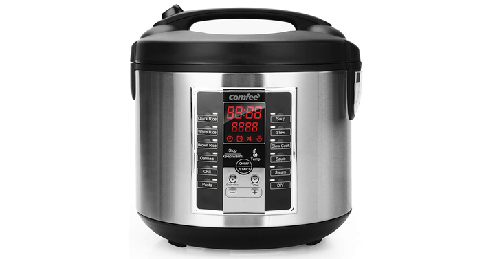 COMFEE 5.2Qt Rice Cooker, Slow Cooker, Steamer, Stewpot, Sauté All in ...