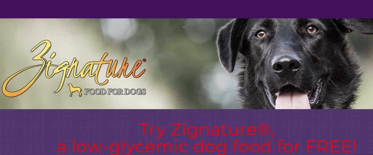 FREE Can of Zignature Dog Food, Coupon, and Goodie Bag! Common Sense