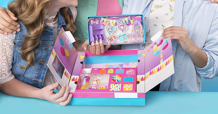 party popteenies party surprise box playset