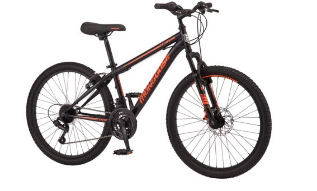 mongoose 24 mountain bike orange