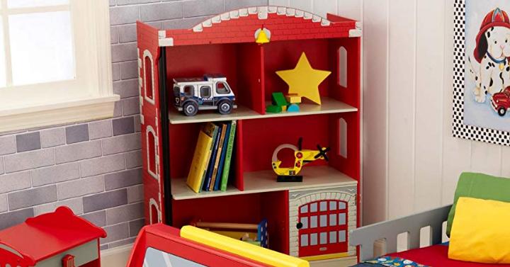 Kidkraft Firehouse Bookcase Only 55 79 Freebies2Deals   Fire 