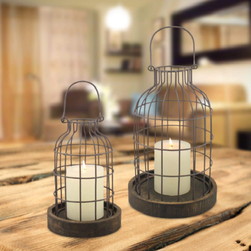 Stonebriar Wire Metal Cloche Set - 2 Pack Only $40.62 Shipped! (Reg ...