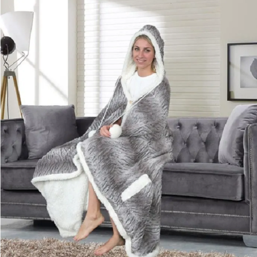 Ultra Plush Sherpa Lined Hooded Snuggle Only $22.99 + FREE Shipping ...