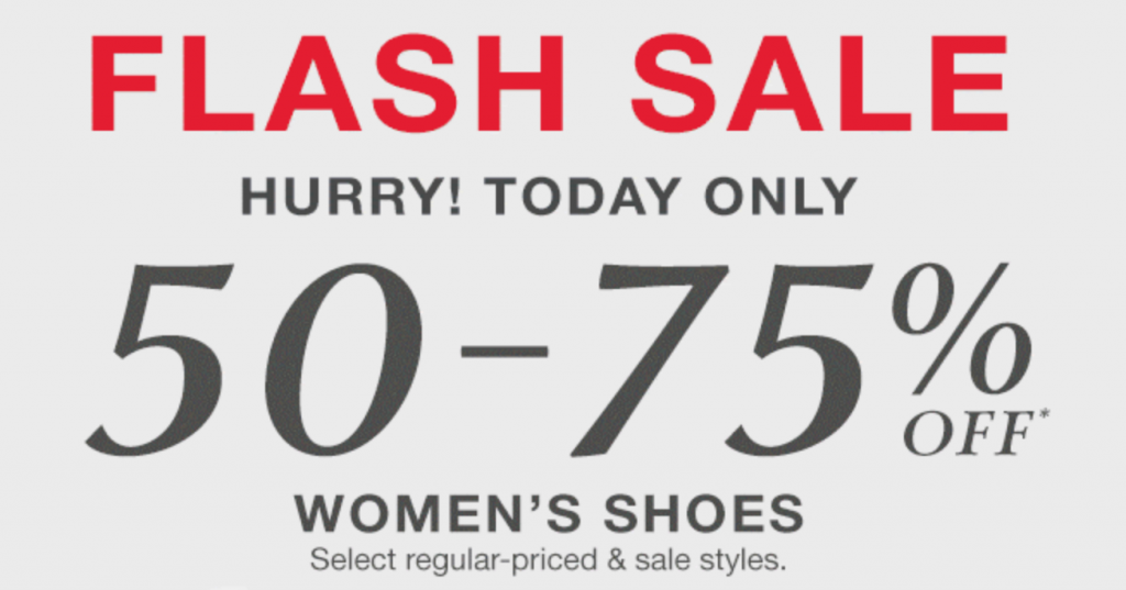macy's flash sale on shoes
