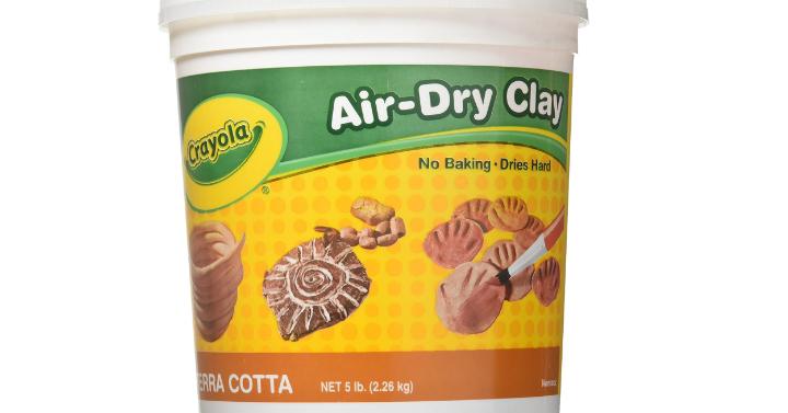 Air Dry Clay, 5-lb. Bucket (Terra Cotta) - Only $8.99! - Freebies2Deals