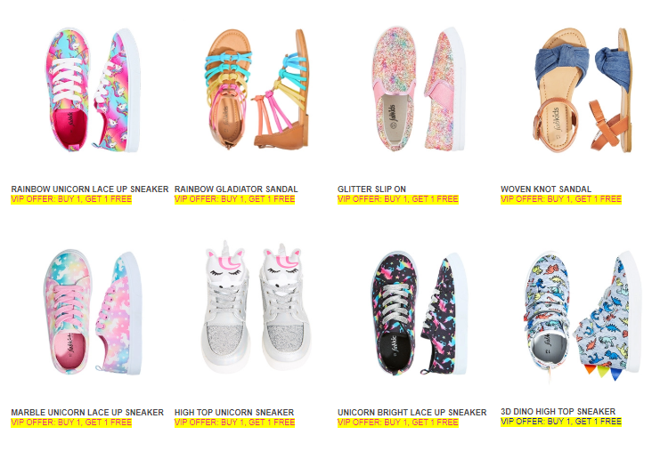BOGO Kids Shoes! Two Pairs Only $9.95 