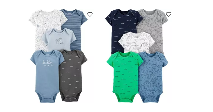 converse baby 5 pack bodysuits