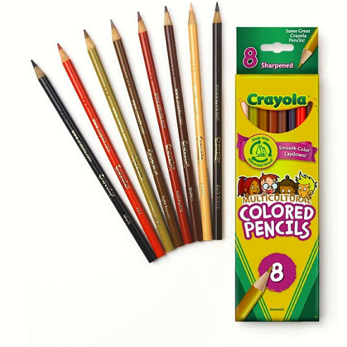 Crayola Multicultural Colored Pencils 8-count Only $2.38! (Reg. $5