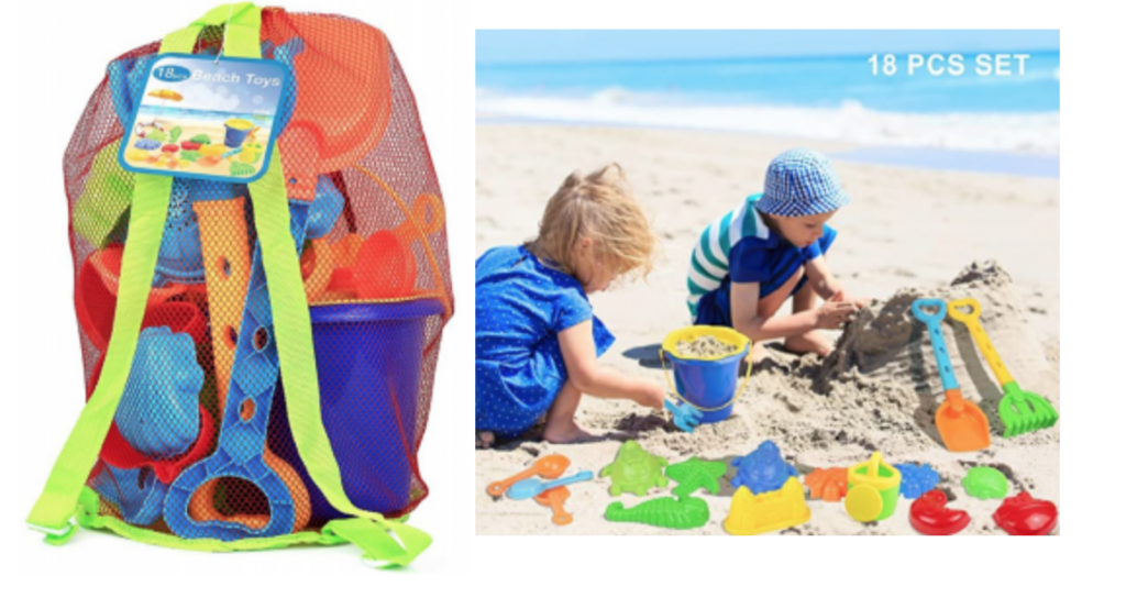 Click N Play 18-Piece Beach Sand Toy Set Just $15.99! (Reg. $19.99 ...