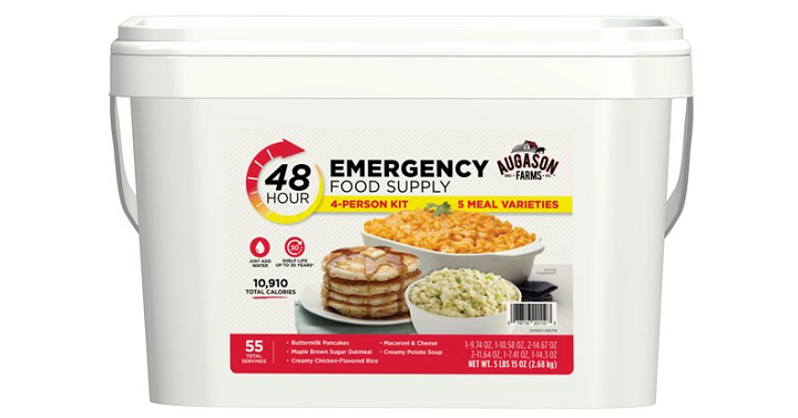 Augason Farms 48 Hour 4 Person Emergency Food Supply Only $19.97 at ...