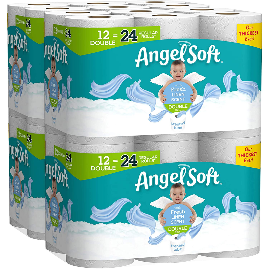 Angel Soft Toilet Paper 12 Count (Pack of 4) Only 22.99 on Amazon