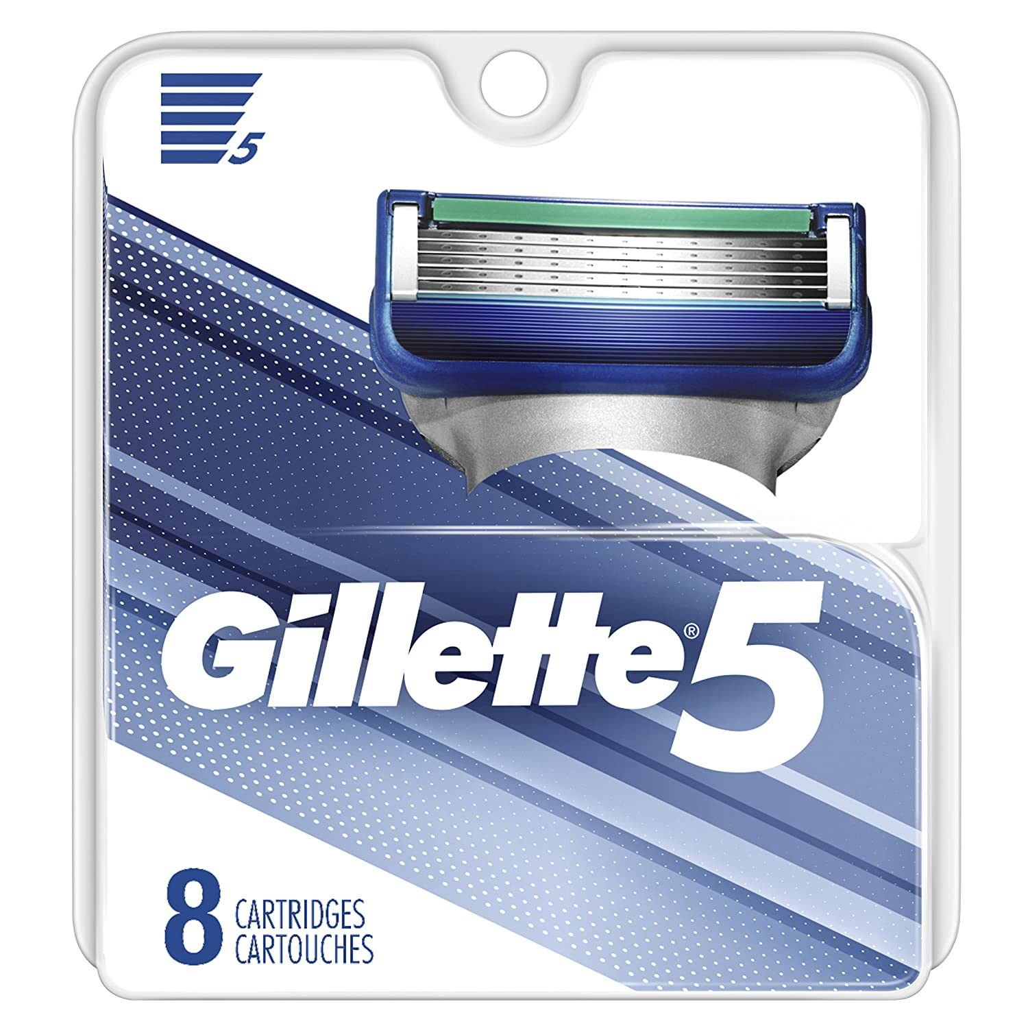 Gillette 5 Men’s Razor Blade Refills, 8 Count Only $9.87 Shipped ...