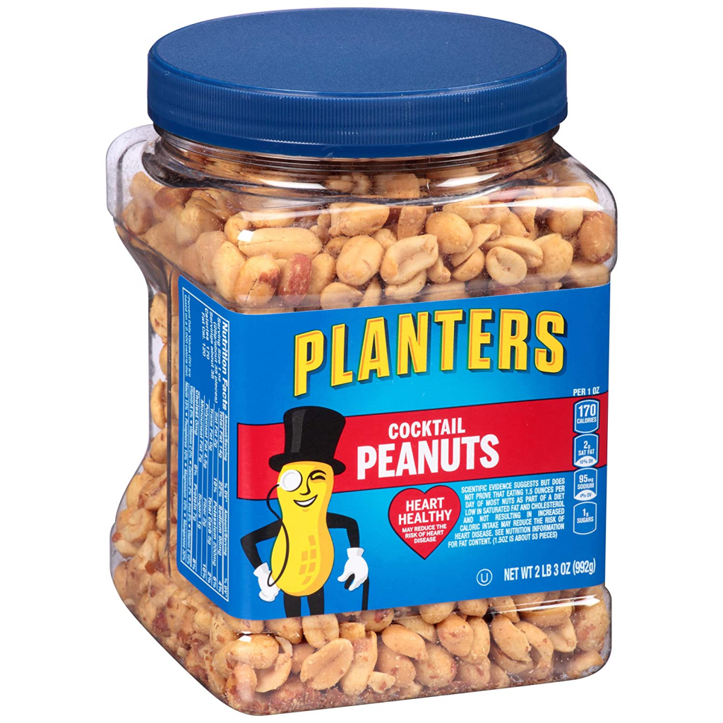Planters Salted Cocktail Peanuts (35oz) Resealable Jar Only 4.32