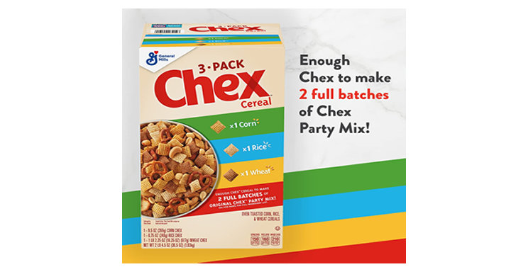 Chex Cereal Party Mix Variety Pack Corn Rice And Wheat Chex Just 611 Common Sense With